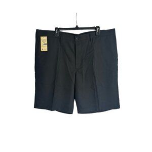 Men's Haggar Microfiber Performance Shorts Size 44 10" Inseam Navy Blue New